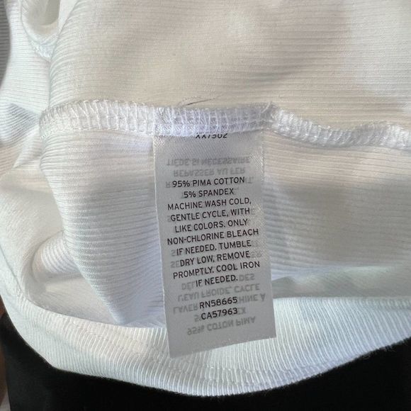 NWOT NORDSTROM White Ribbed Tank Top (S)‎ - Picture 7 of 8